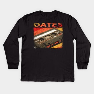 Retro Pattern Oates 80s 90s Birthday Style Music 70s Kids Long Sleeve T-Shirt